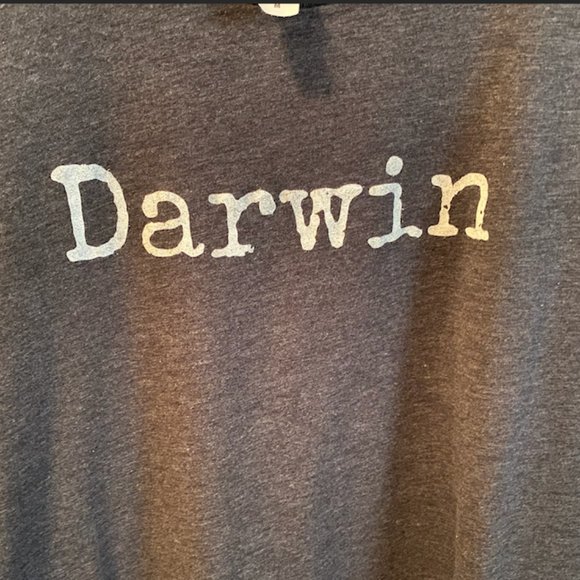 Darwin, Charles Darwin, Atheist Soft Dark Heather Grey Unisex T-Shirt - Picture 4 of 4